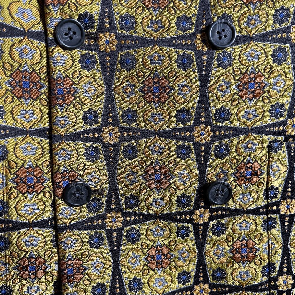 ASOS Brocade Double Breasted Jacket Men's 40R - Picture 4 of 8